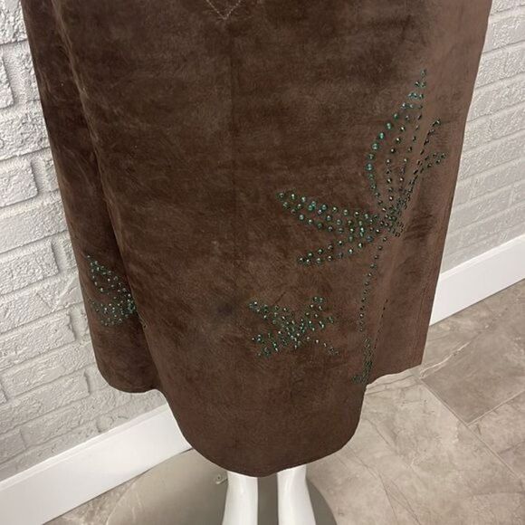 William B. INC 100% Suede / 100 % Silk Skirt Size 8 - Picture 3 of 9